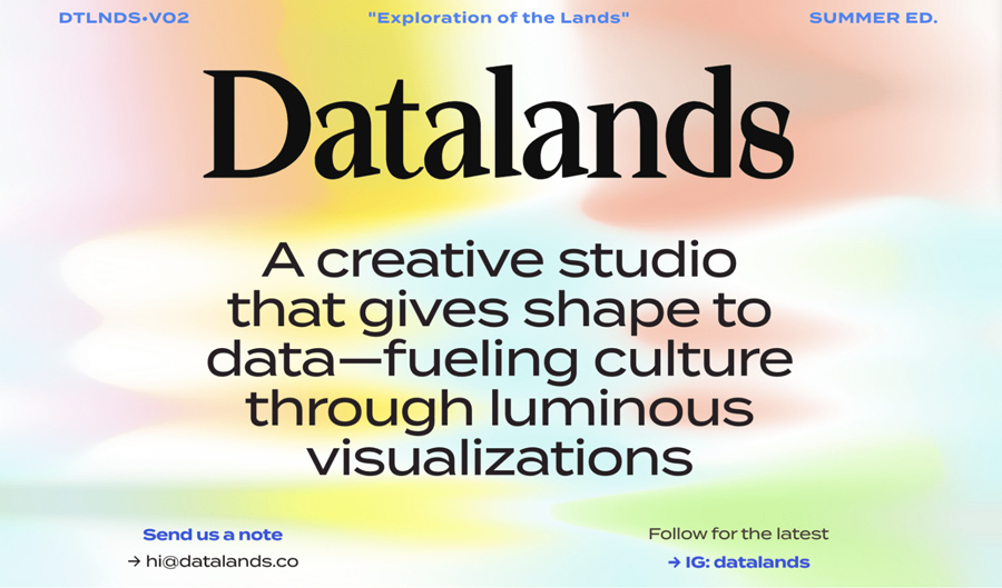 Datalands homepage screenshot
