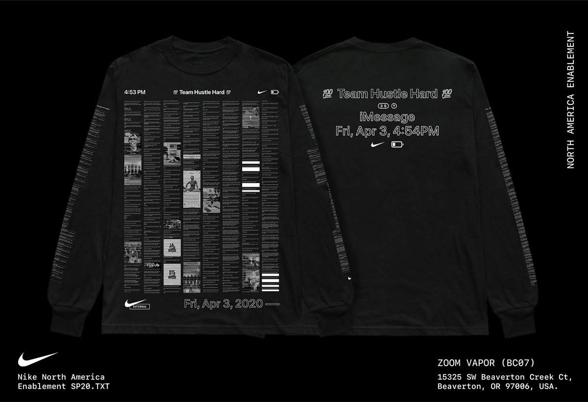 Nike Enablement T Shirt design